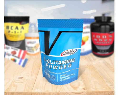 VITAL ENERGY L-Glutamine POWDER 400 g Whey Protein протеин